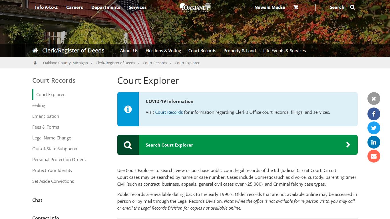 Court Explorer | Court Records - Oakgov