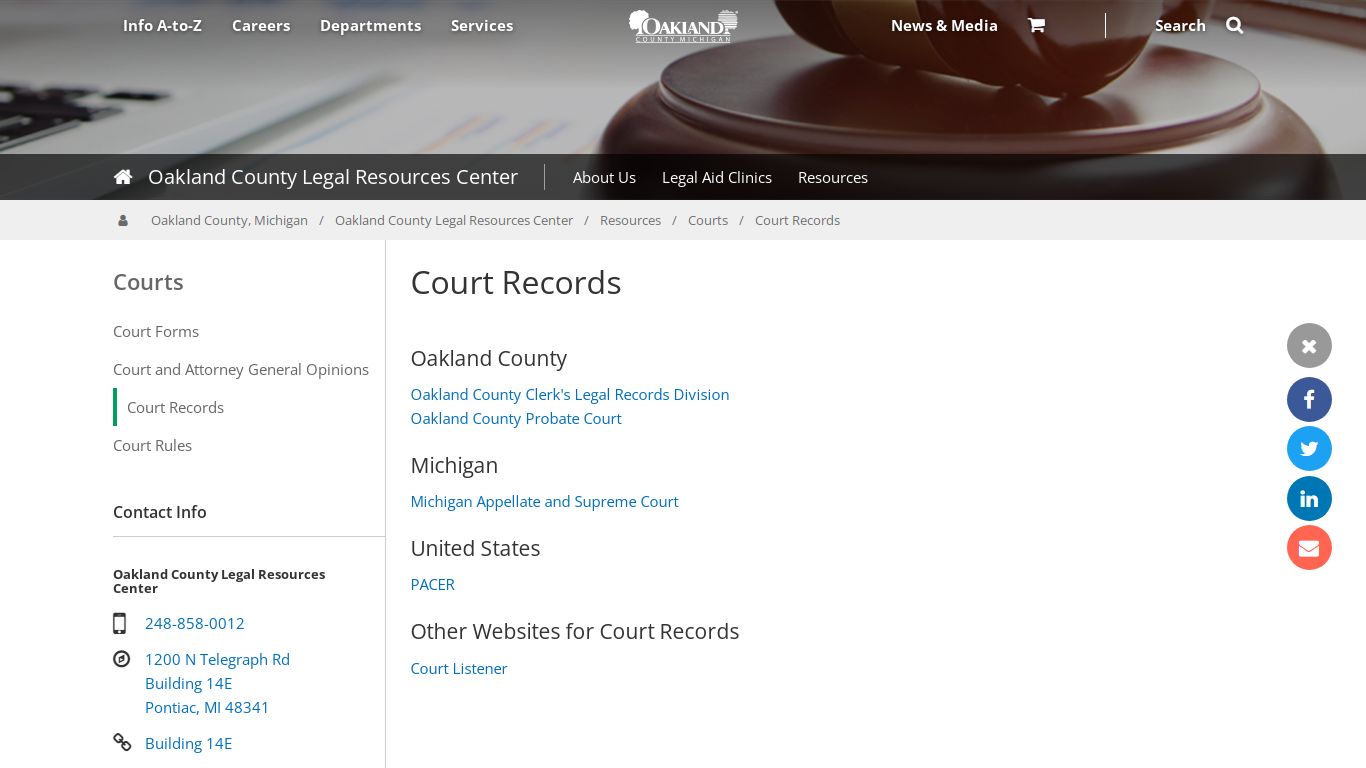 Court Records | Courts - Oakgov